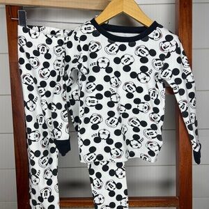 Kids Disney Mickey Mouse Pajamas - Black and White